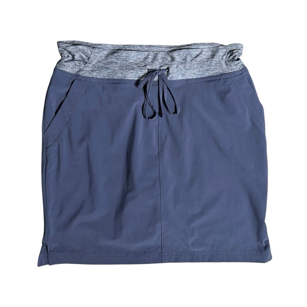 Duluth Trading Armachillo Cooling Skort 4 Blue Stretch Gorpcore Athleisure Sport
